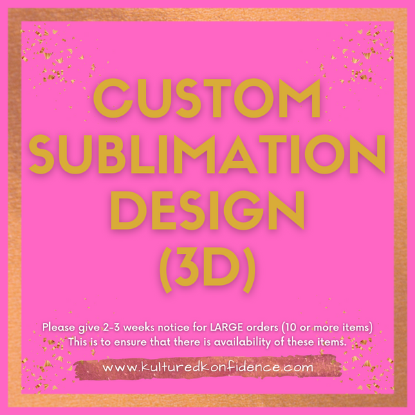 Custom Tee (3D Sublimation Design) Adult
